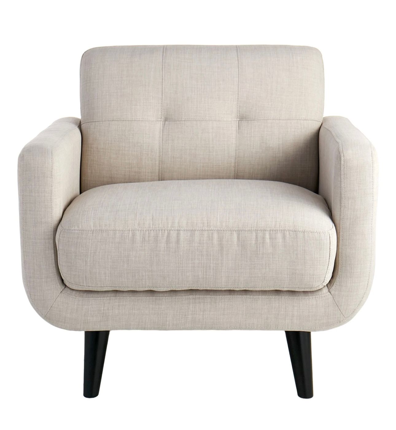 Crosby Taupe Tufted Back Accent Chair