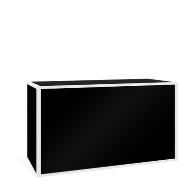 Avenue Powder White Frame - Black Insert Bar 6' Avenue Powder White Frame - Black Insert Bar 6'