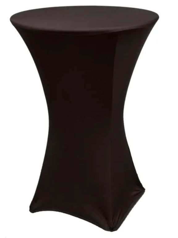 Cocktail Table 30" Round x 42" High BLACK Spandex Package Cocktail Table 30" Round x 42" High BLACK Spandex Package