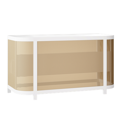 Chandler - White & Cane Bar 6' Chandler - White & Cane Bar 6'