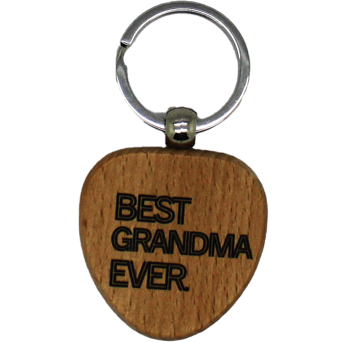 BEST GRANDMA EVER WOOD FAMILY KEY CHAIN