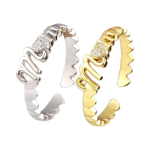 MOM HEART RING
