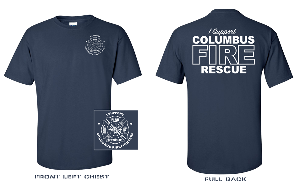 Columbus Firefighter Supporter Shirt