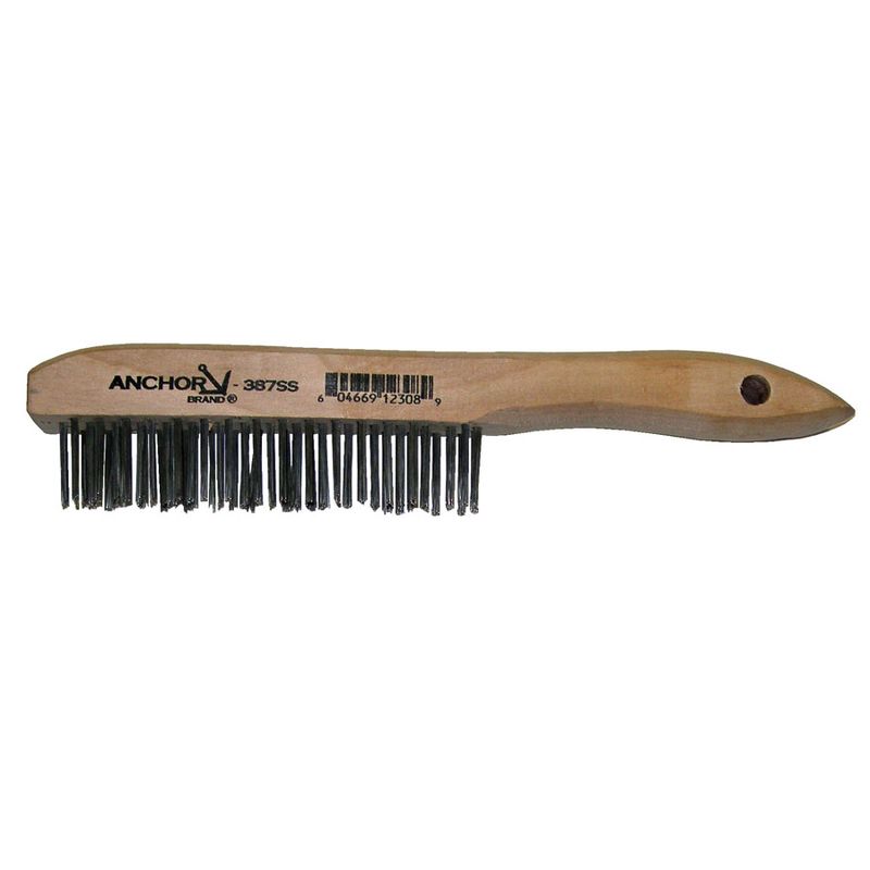 4x16 Row SS Shoe Handle Brush 12/bx