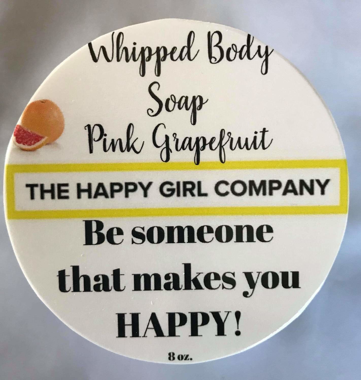 Pink Grapefruit Whipped Body Soap