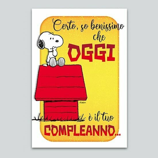 Biglietto Auguri Peanuts Certo So Benissimo