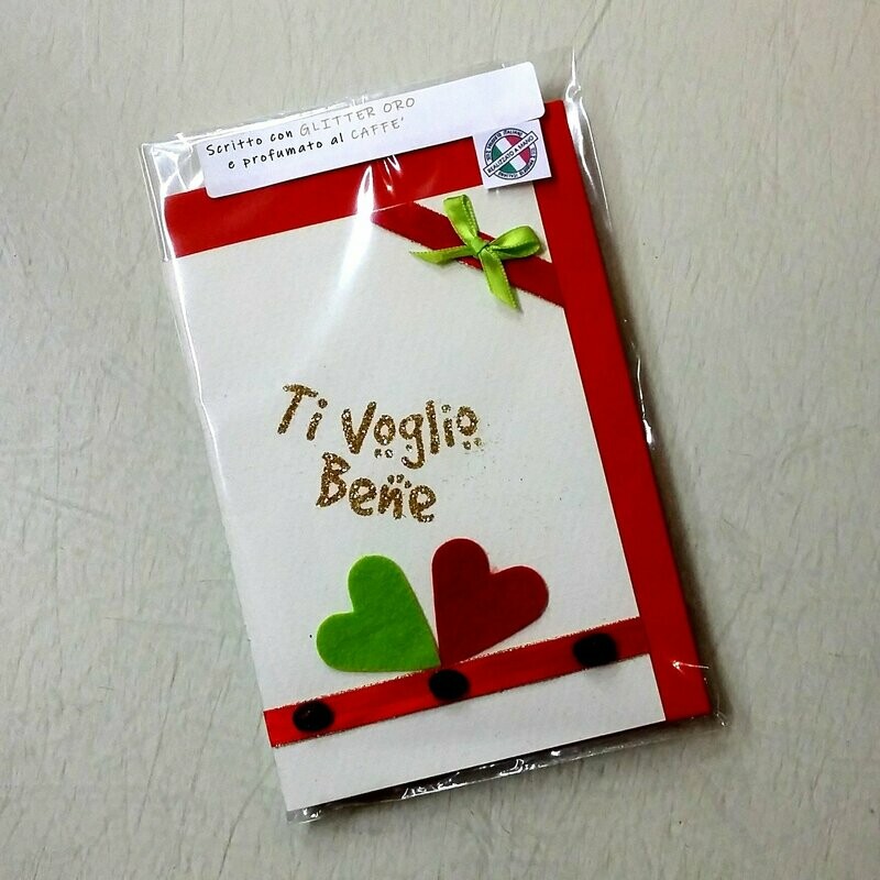 Biglietto Auguri Profumato: Amore “Ti Voglio Bene”