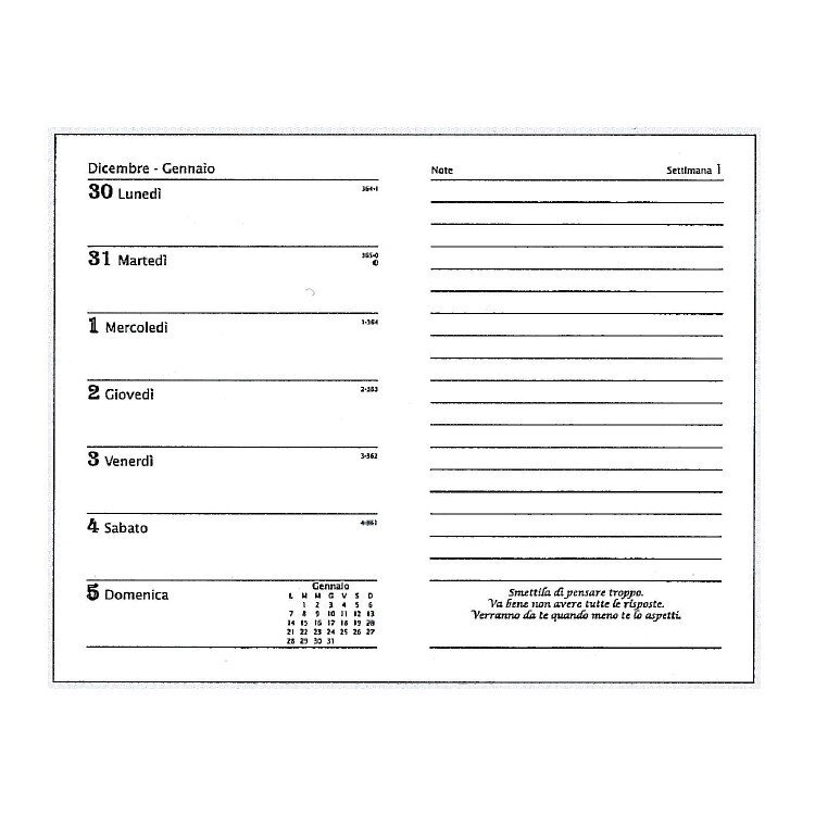 AGENDA SETTIMANALE CALENDARIO FILOSOFICO 2024 MEDIA CM. 13X21