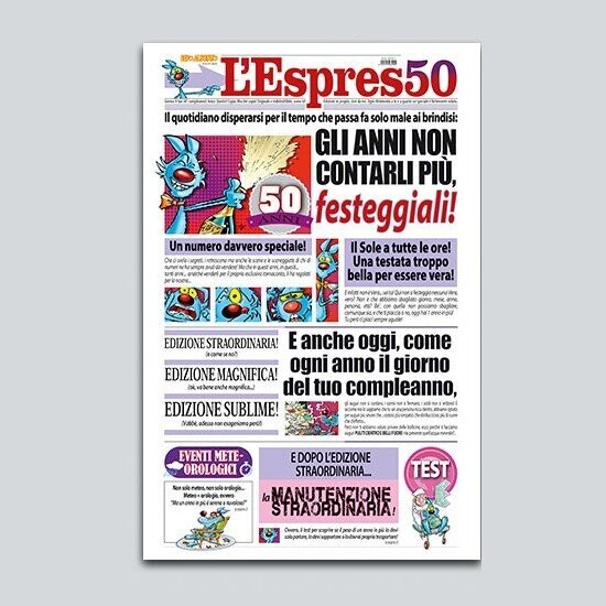 Biglietto Giornale “50 ANNI” Lupo Alberto