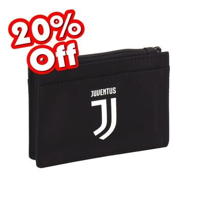 Juventus Portamonete rettangolare con zip Black & White