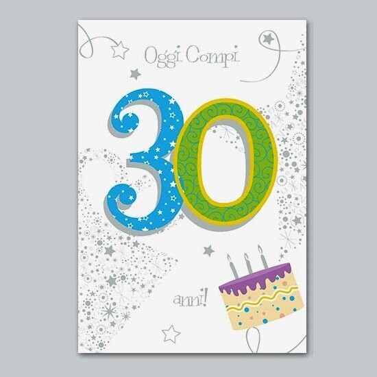 Biglietto Auguri Talking “30 Anni” uomo
