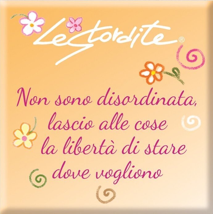 Magnete da frigo Le Stordite “Non sono disordinata...”