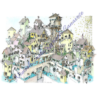 Puzzle 1080 pezzi Formiche di Fabio Vettori “Città dell'acqua”