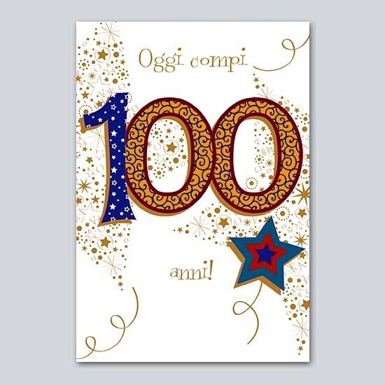 Biglietto Auguri Talking “Oggi Compi 100 Anni”