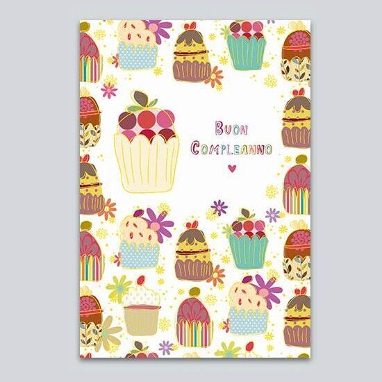 Biglietto Auguri Quire “Buon Compleanno” (muffin)