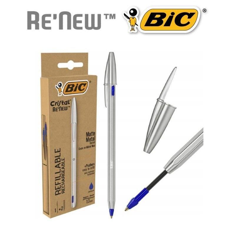 BIC® - Penna Sfera Cristal® Re New ricaricabile