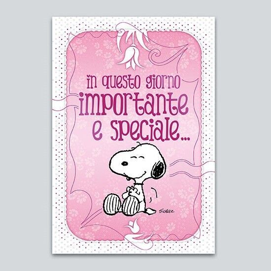 Biglietto Comunione Bimba “Snoopy”