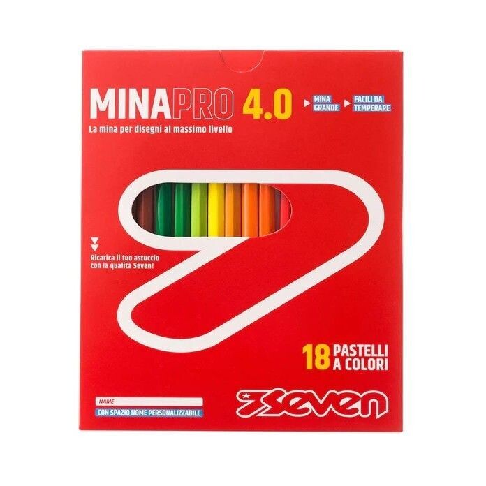 Pastello Seven “MinaPro 4.0” conf. 18 pezzi