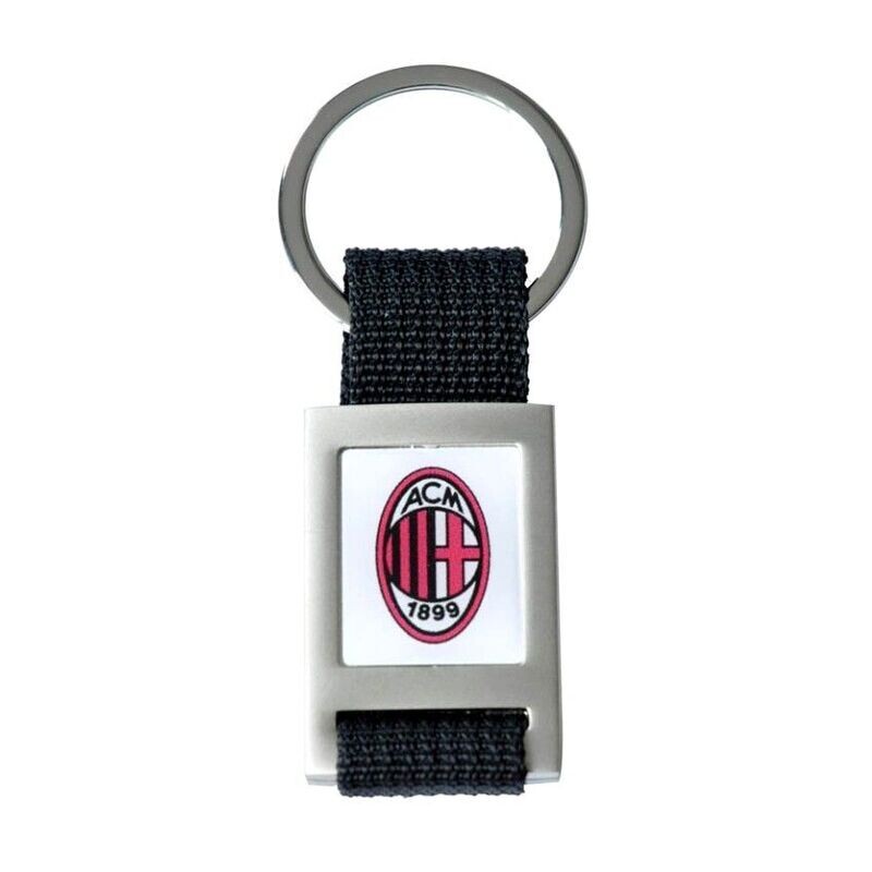 Portachiavi in metallo e tessuto AC Milan MI1108