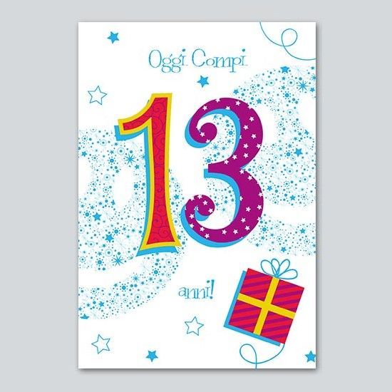 Biglietto Auguri Talking “Oggi Compi 13 Anni”
