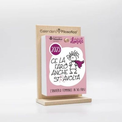 Calendario “delle Donne” 2025 cm.10x14 con supporto legno