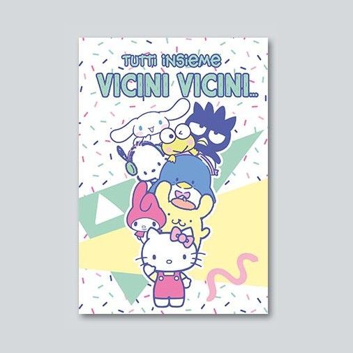 Biglietto Auguri Hello Kitty con stickers adesivi “Buon Compleanno”