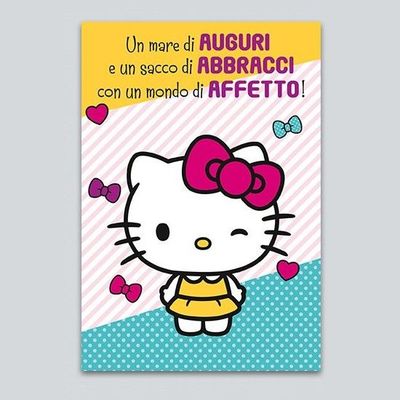 Biglietto Auguri Hello Kitty “Un mare di Auguri..”