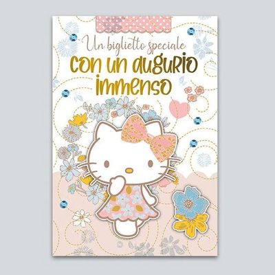 Biglietto Compleanno Hello Kitty “Un biglietto speciale...”