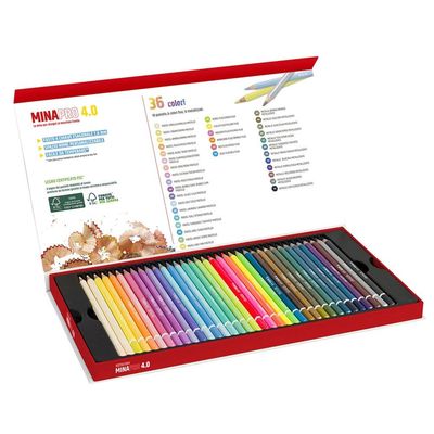 36 Pastelli Seven “MinaPro 4.0” mix di colori