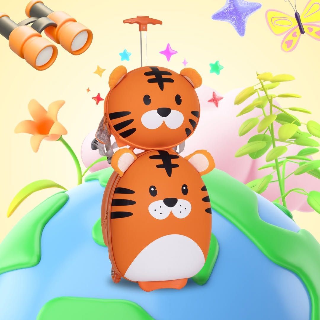 Set trolley e zainetto Tigre SJ Fancy Animal