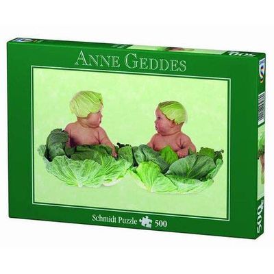 Puzzle 500 pezzi "Nati sotto i cavoli" Anne Geddes
