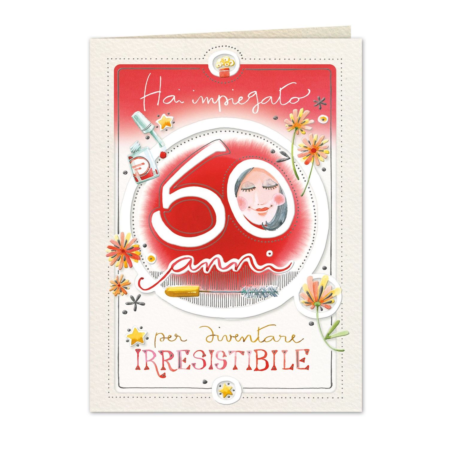 Biglietto Goccioline 60 anni donna