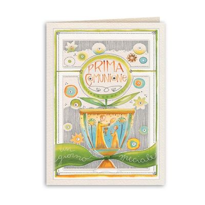 Biglietto Goccioline  Biglietto Goccioline "Prima Comunione"