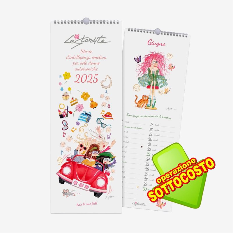 Calendario Parete Spirale 2025 Le Stordite