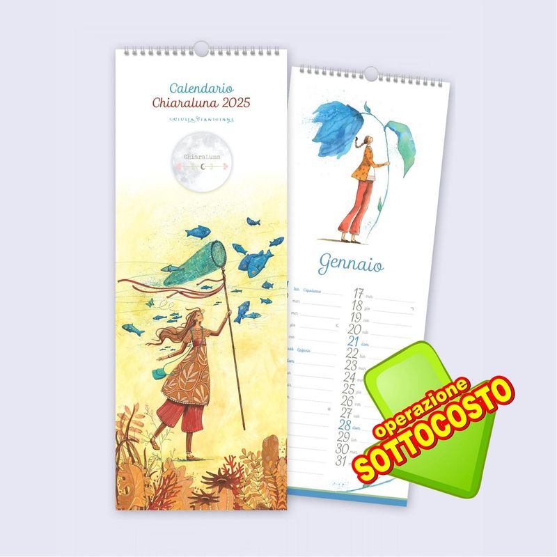 Calendario Parete Spirale 2025 Chiaraluna