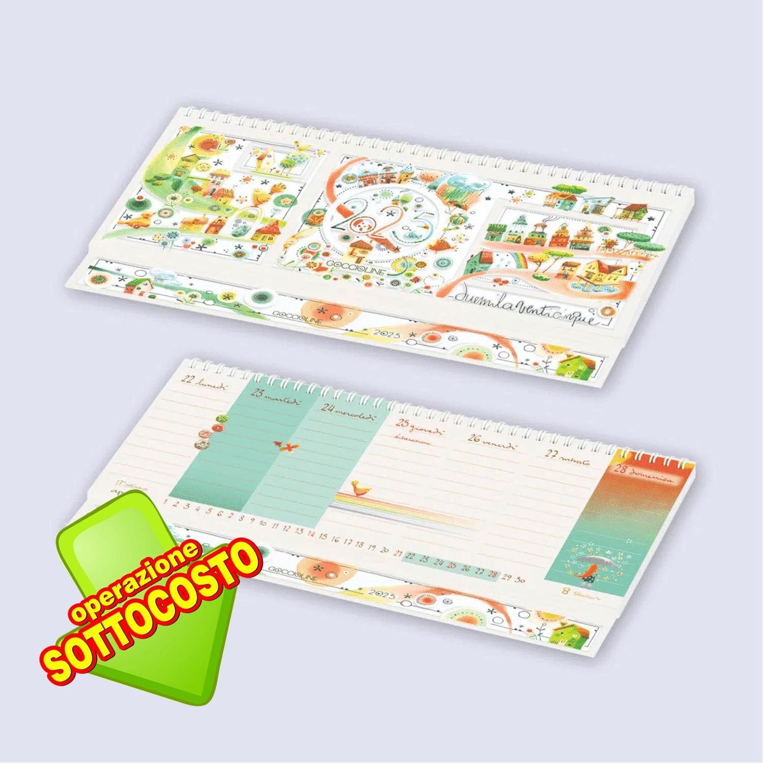 Weekly da tavolo 2025 Goccioline