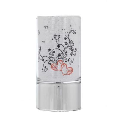 Lampada da tavolo in vetro a led h=15cm "Cuori"