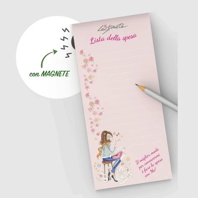 Blocco magnetico Le Stordite "Lista della spesa"