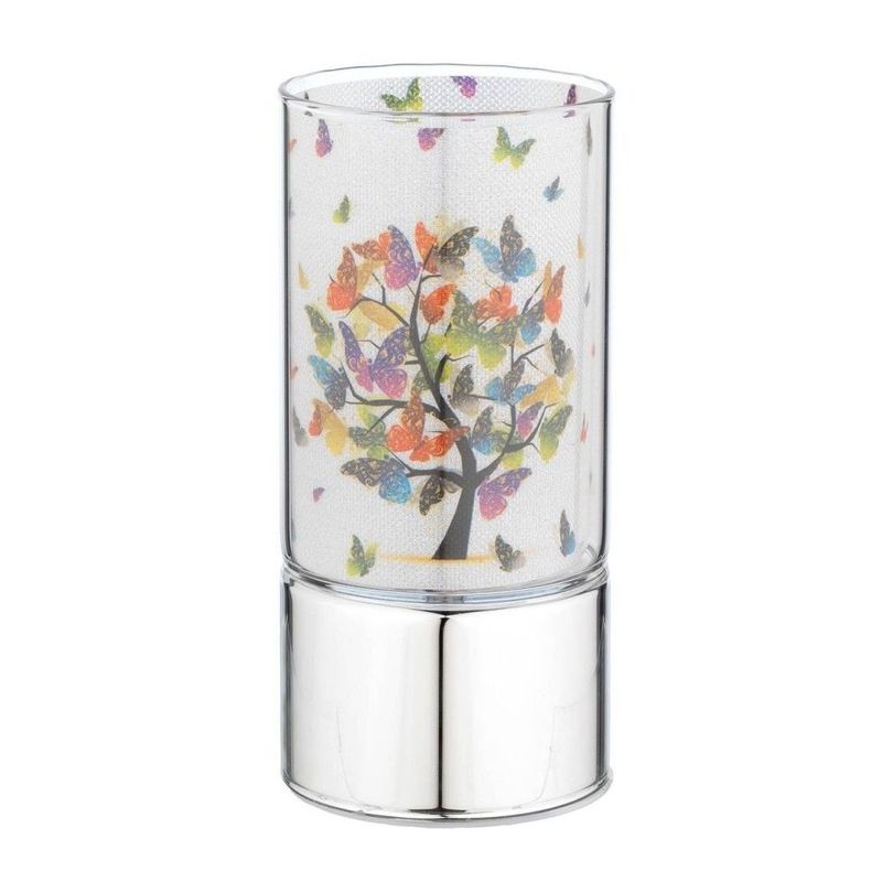 Lampada da tavolo in vetro a led h=15cm "Albero"