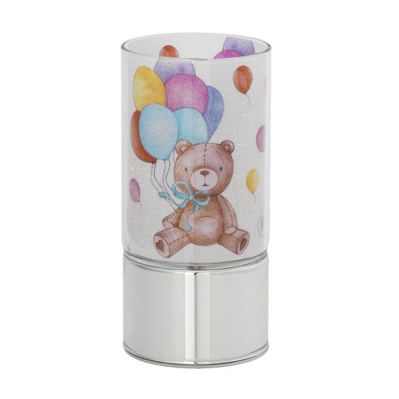 Lampada da tavolo in vetro a led h=15cm "Bimbi"