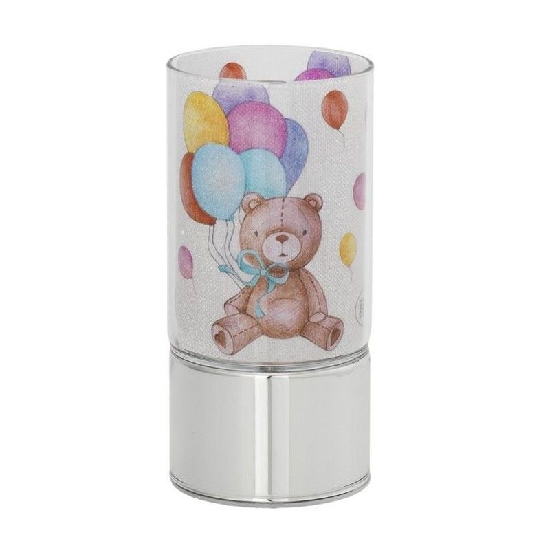Lampada da tavolo in vetro a led h=15cm "Bimbi"