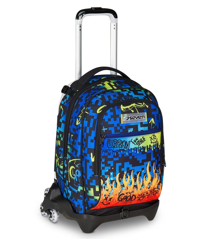 Zaino Trolley Seven Jack-3WD Scribbled Flame boy