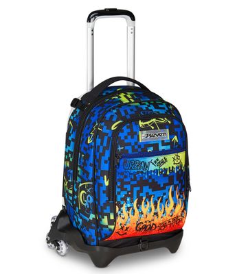 Zaino Trolley Seven Jack-3WD Scribbled Flame boy