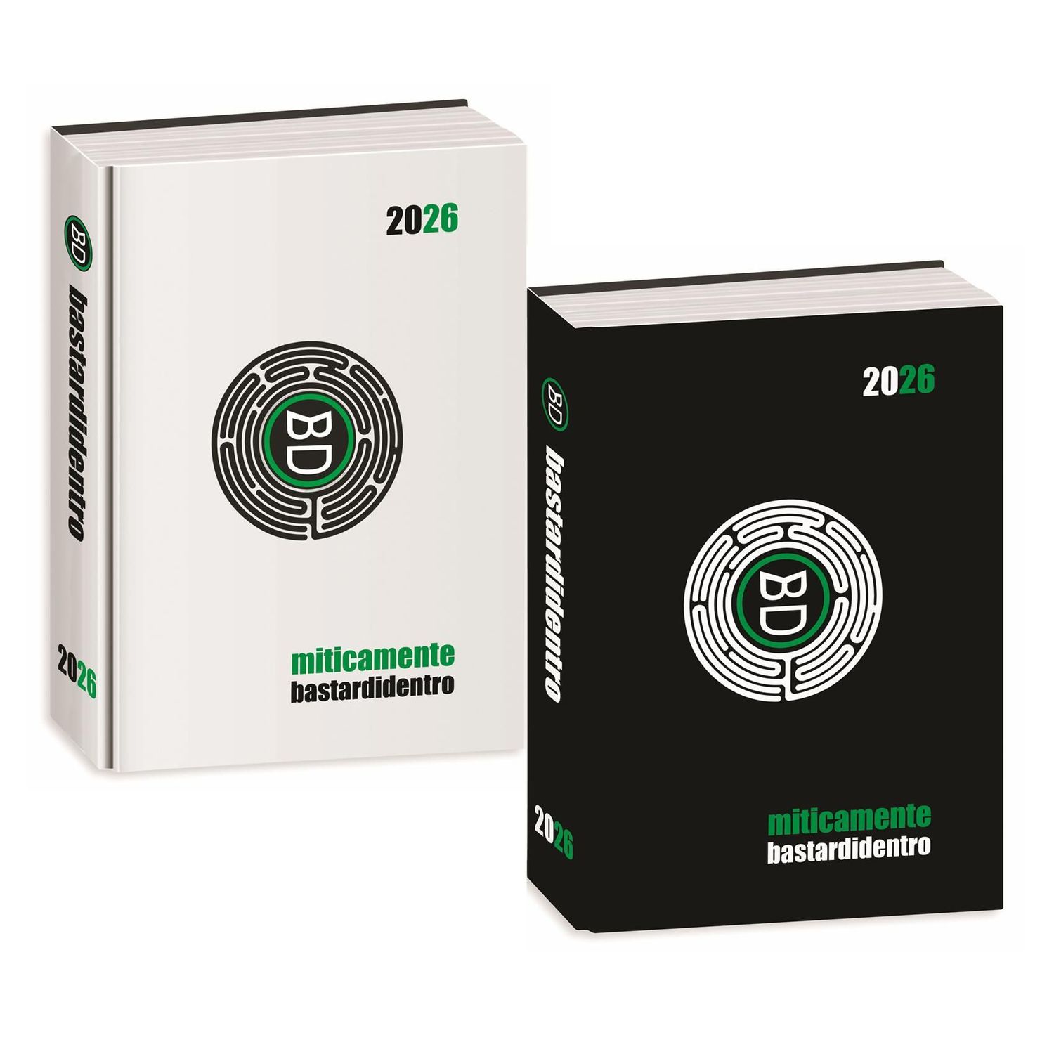 Bastardidentro diario agenda 16 mesi 2025/2026 cm.13x18 Classic