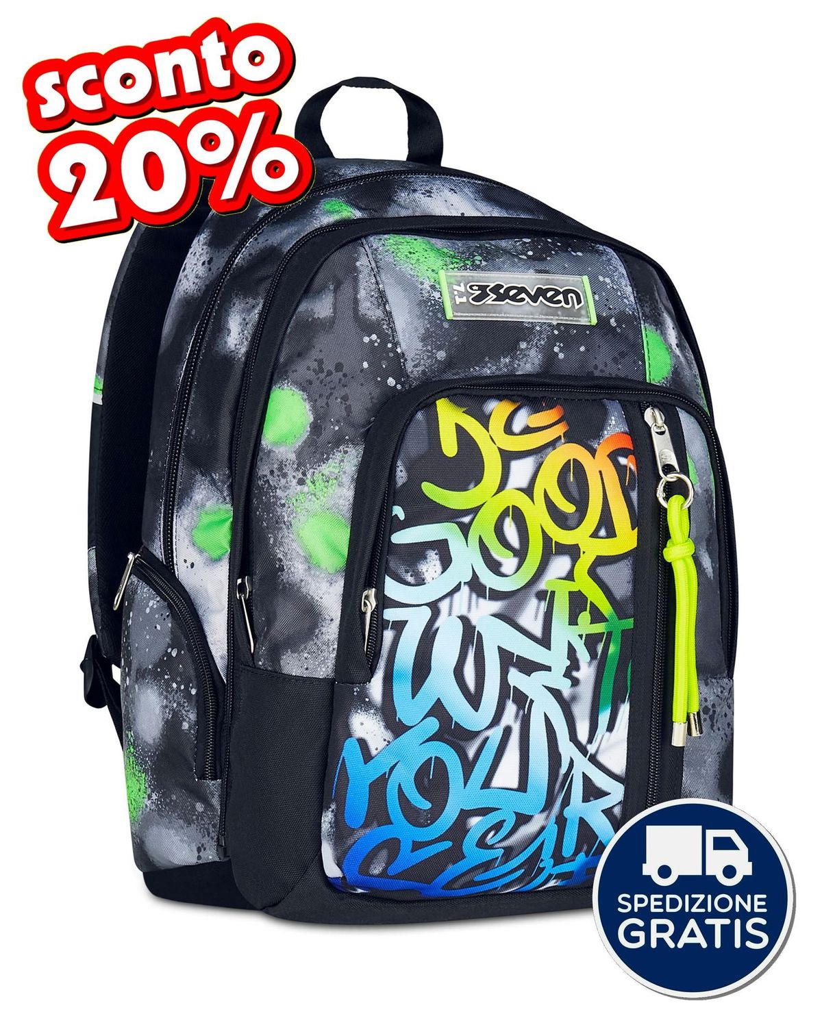 Zaino Seven® Dual  Detach - Sprint Paint Boy 32L