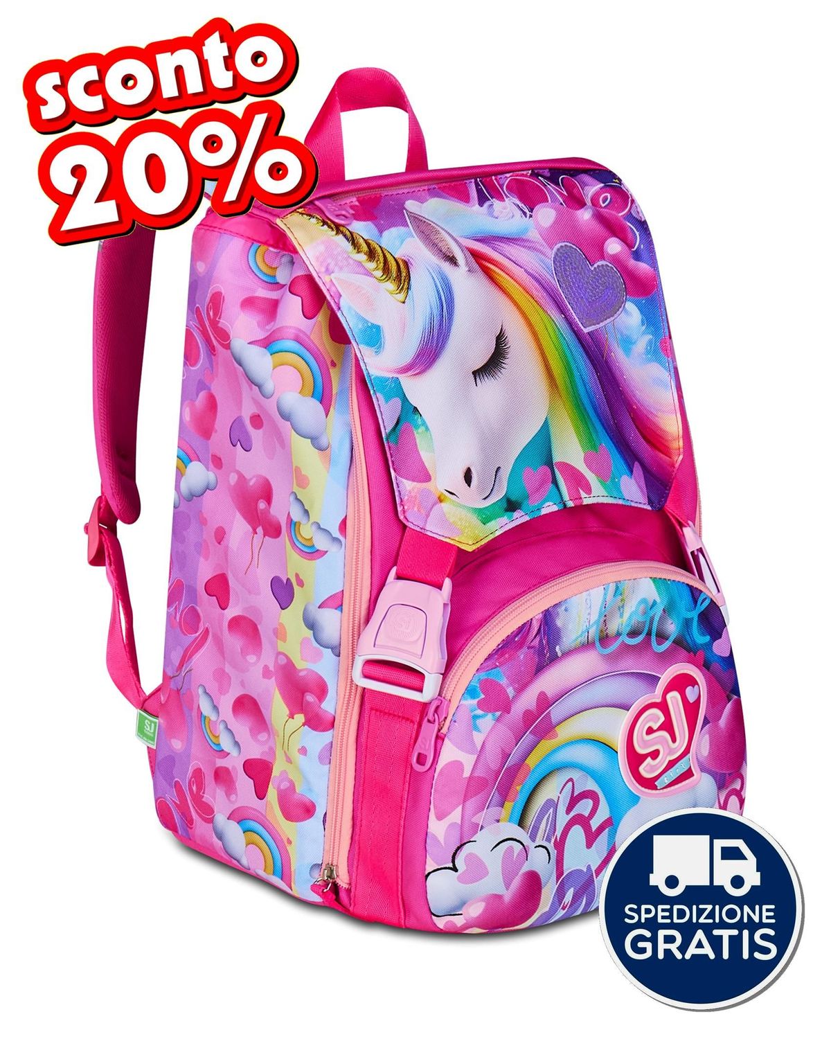 Zaino Big Sdoppiabile SJ Gang Flyunicorn girl Zaino Big Sdoppiabile SJ Gang Flyunicorn girl