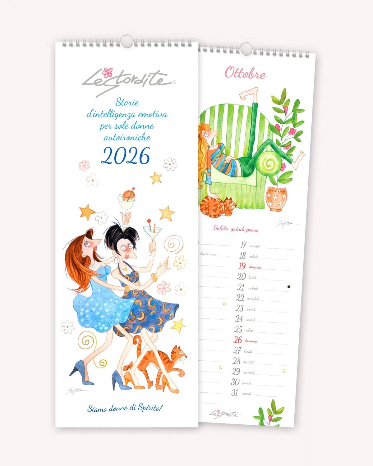 Calendario Parete Spirale 2026 Le Stordite Calendario Parete Spirale 2026 Le Stordite