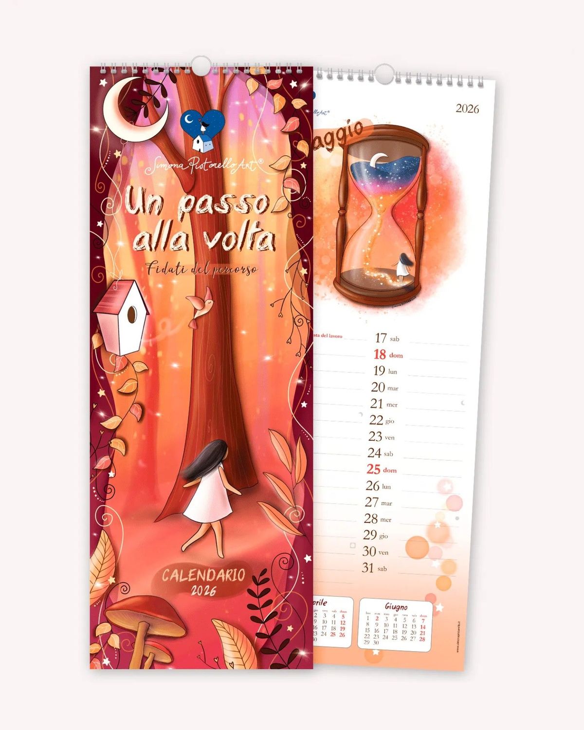 Calendario Parete Spirale 2026 Simona Pistorello
