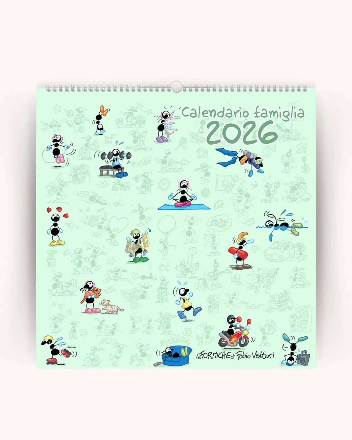 Calendario della Famiglia 2026 Formiche di Vettori