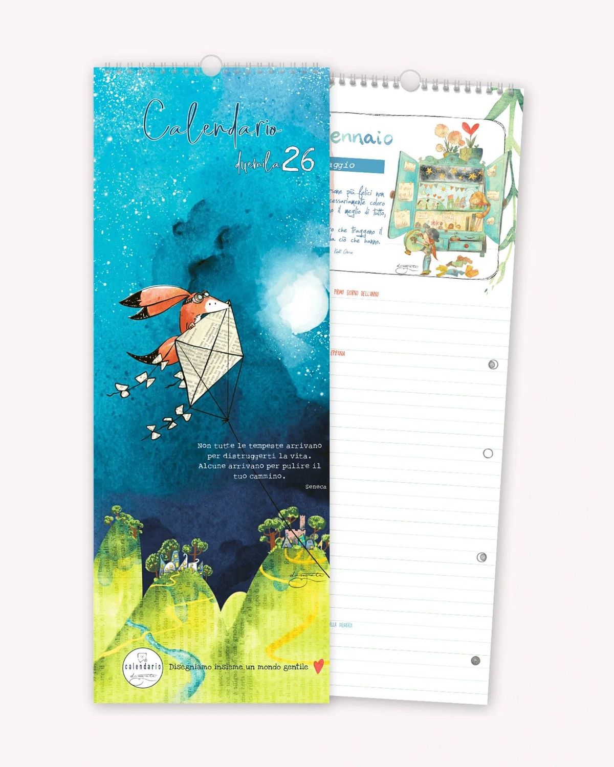 Calendario Parete Spirale 2026 Disegnata